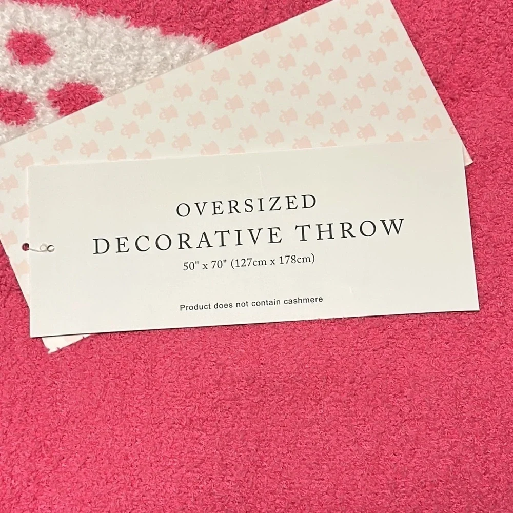 NWT Cupcakes and Cashmere Pink Ghost Blanket